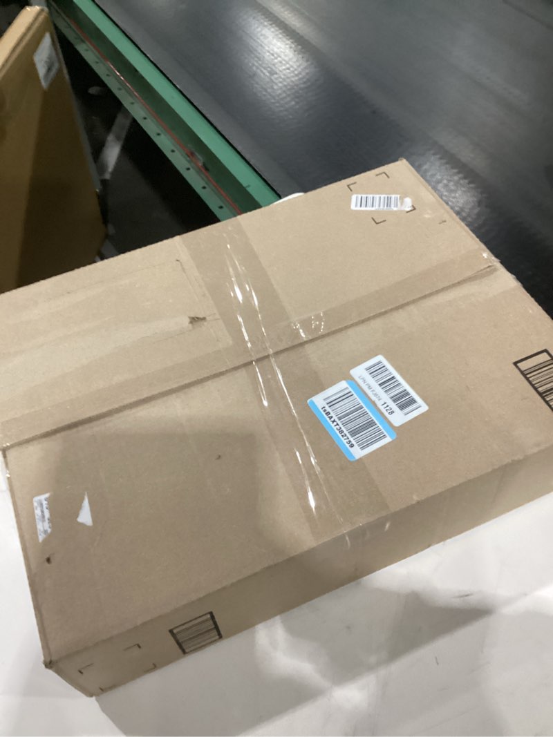 Condition photo showing As Is for 60*50 brown plaid throw blanket