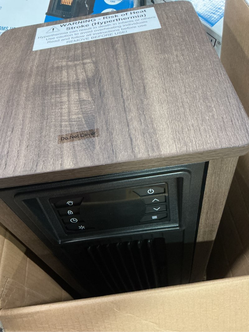 Condition photo showing As Is for Utilitech 1500 -Watt Infrared Tower Indoor Electric Space Heater with