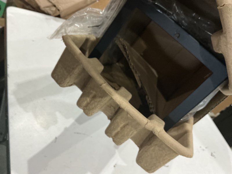 Condition photo showing Good Condition for globe electric 44384 1-light outdoor lamp post light fixture with base adaptor, matte black, clear glass inserts, weather resistant exterior lighting, modern security lights, e26 base