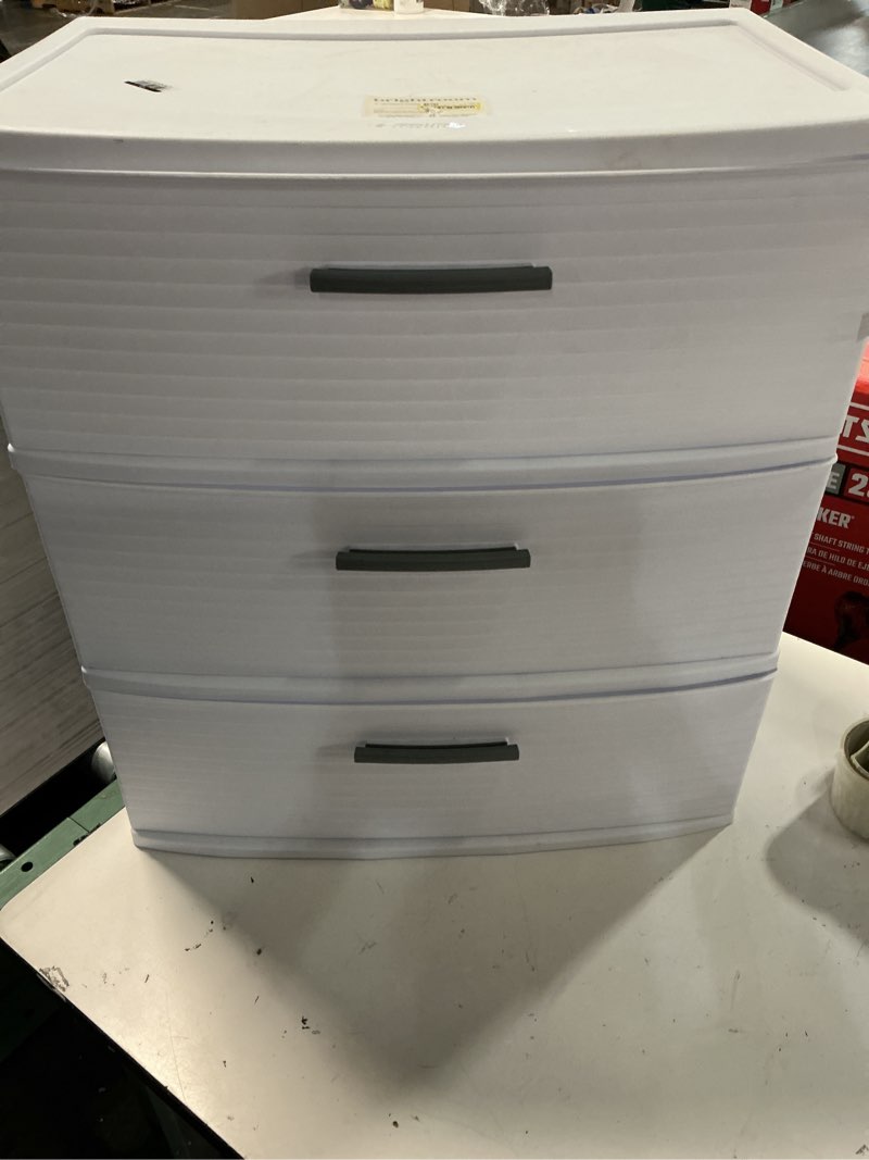 Condition photo showing Good Condition for 3 drawer wide tower white - brightroom™