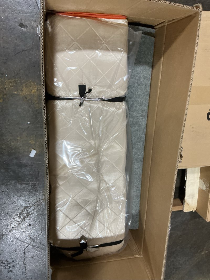 Condition photo showing Good Condition for 2 Person Portable Full Spectrum Infrared Sauna, Full Size Large Space Spa Tent with Remote Control,1600W Fast Heating, Foldable Chairs & LED Therapy Light, Home Spa for Relaxation (47.2"x35.4"x63") Beige