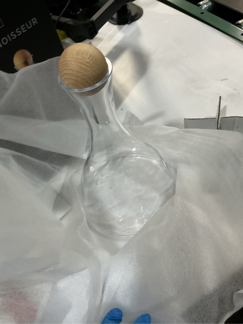 Condition photo showing Good Condition for krosno wine carafe red wine decanter | 33.8 oz | avant-garde collection | perfect for home, restaurants and parties | lead-free crystal glass wine 33.8 oz