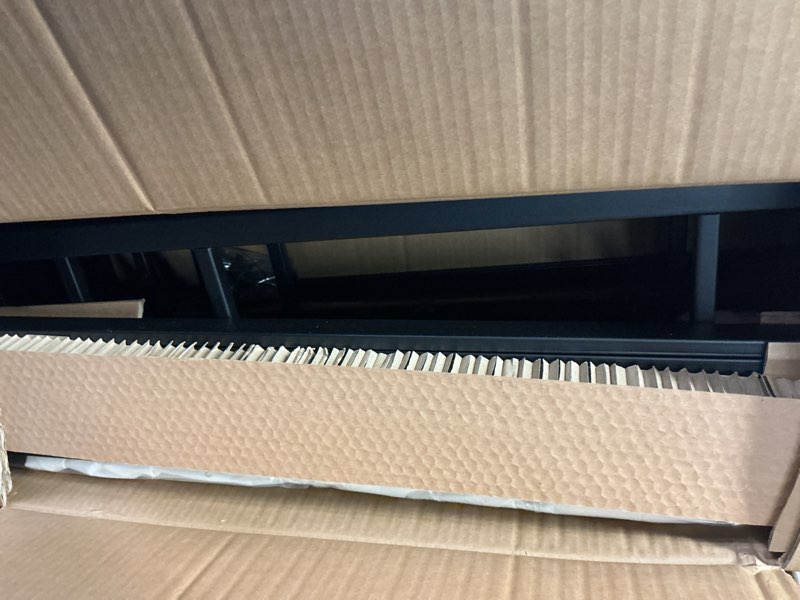 Condition photo showing As Is for Amazon Basics Smart Box Spring Bed Base, 9-Inch Height Mattress Foundation, Tool-Free Easy Assembly, Queen, 79"L x 59.5"W x 9"H, White