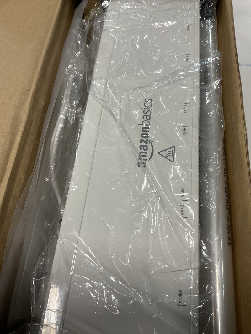 Condition photo showing New/Like New for amazon basics 12-inch thermal laminator machine, easy to use for home office or school,white