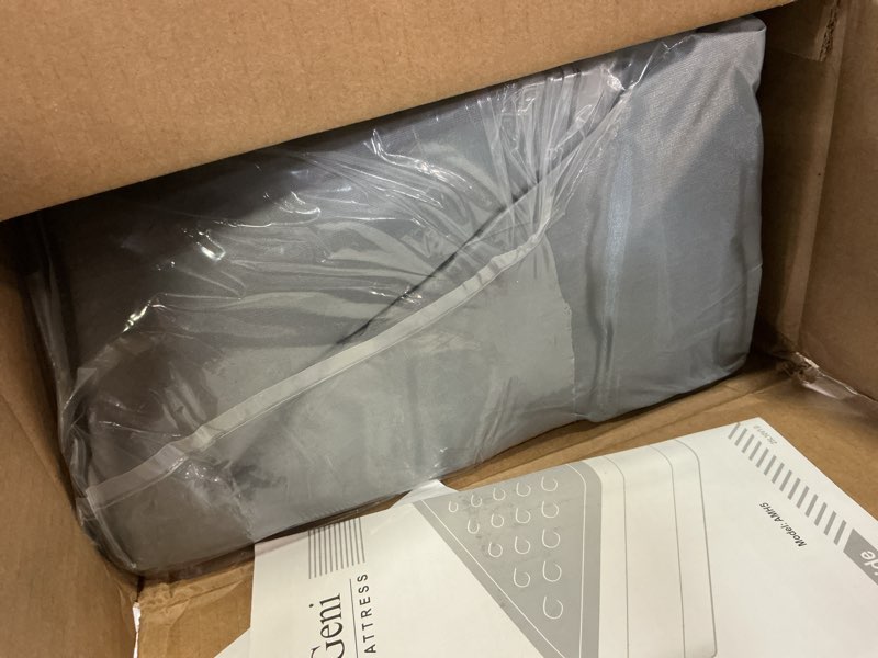 Condition photo showing New/Like New for ohgeni queen air mattress with built in pump, ideal alternative to a bed, inflatable blow up mattress 18 raised comfort, portable bed for home, camping, colchone inflable, gift for mom, 1-pack only standard height 18'' black queen