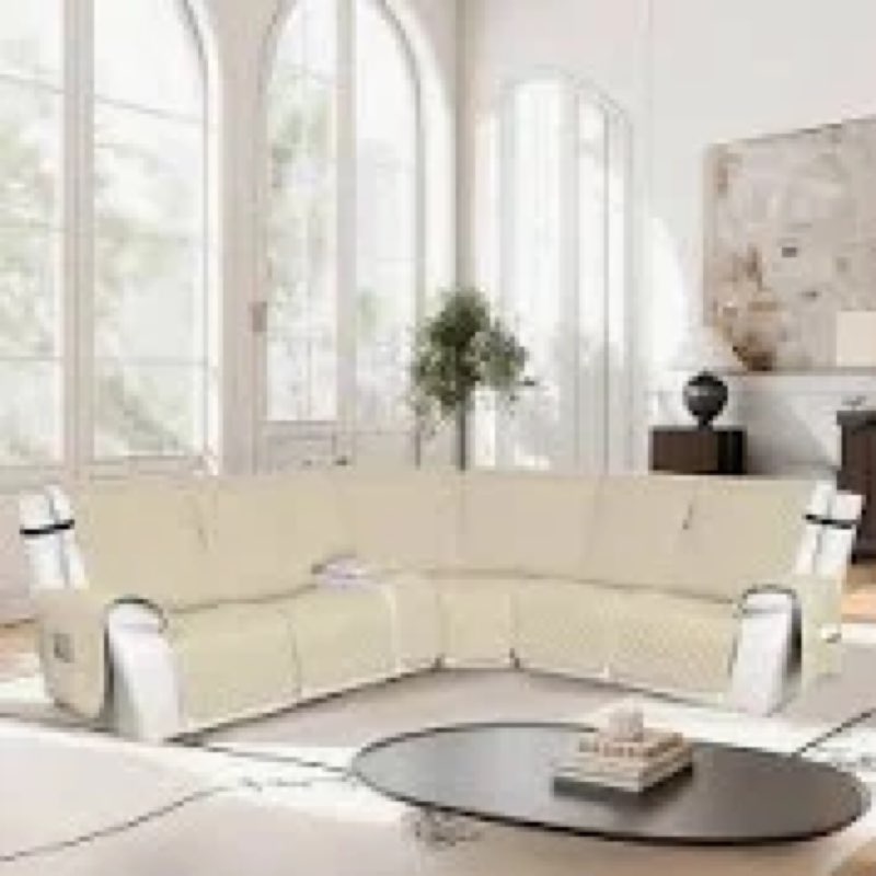 rofasvco waterproof sectional reclining couch covers l shaped recliner sectional sofa cover 7 piece 