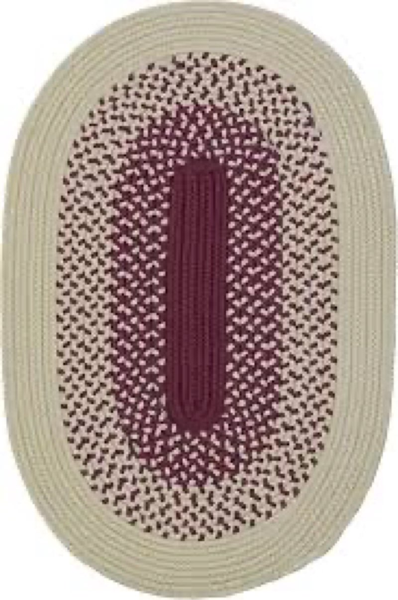 Condition photo showing New/Like New for C. Garcia Reversible Braided Rug 10X10 Round Area Rug - Rojo Red, Handcrafted in USA, Woven Texture,