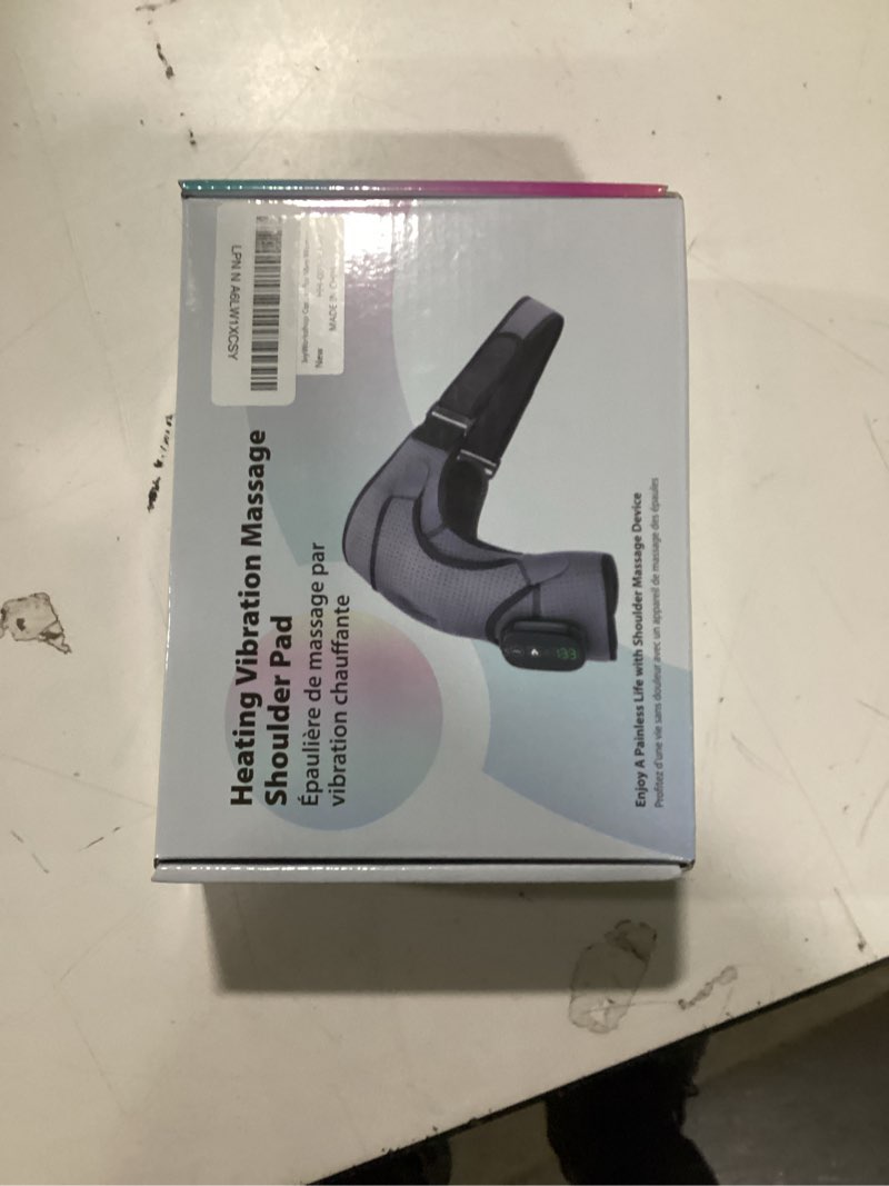 Condition photo showing Good Condition for Cordless Shoulder Heating Pad with Massage, Electric Heated Shoulder Wrap with 3 Vibration & 3 Heat,