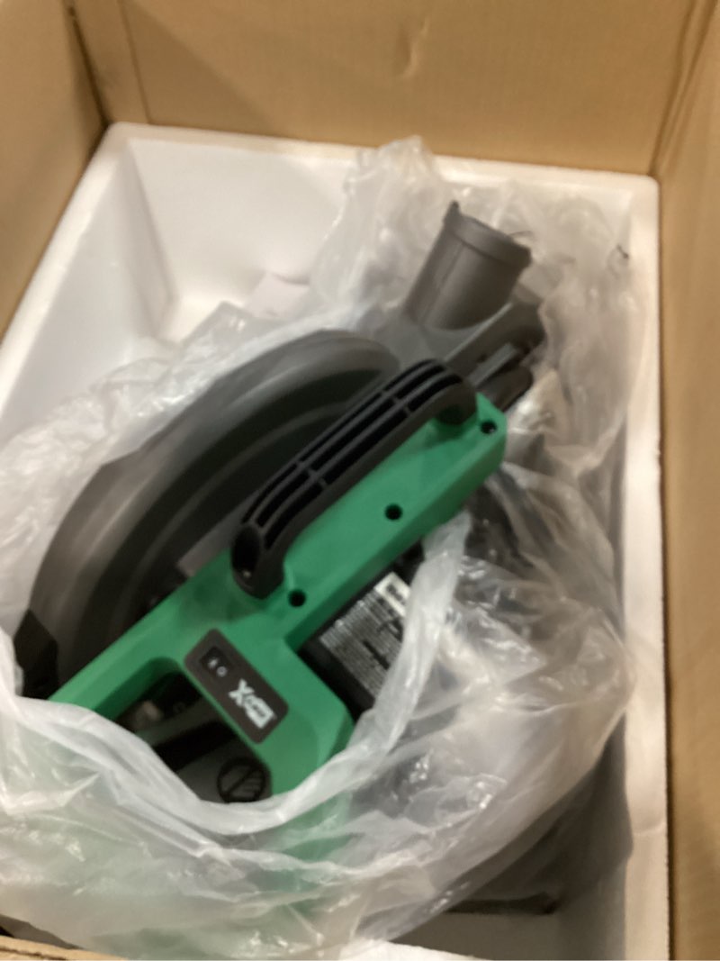 Condition photo showing Good Condition for Metabo HPT 10-Inch Single Bevel Compound Miter Saw, 15-Amp Power Saw with Xact Cut Shadow Line, Precision Miter Angles, Single Bevel 0-45°, 40T TCT Miter Saw Blade, Lightweight Design, C10FCG2 C10FCG2 - Next Gen Model