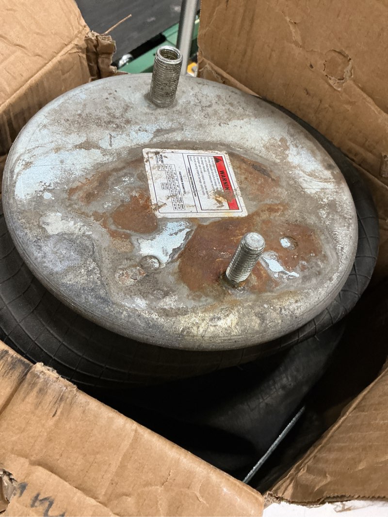 Condition photo showing As Is for (similar)airsprings bag for hendrickson axle trailers rep:w01-358-8709, 1r13-159, s-21800