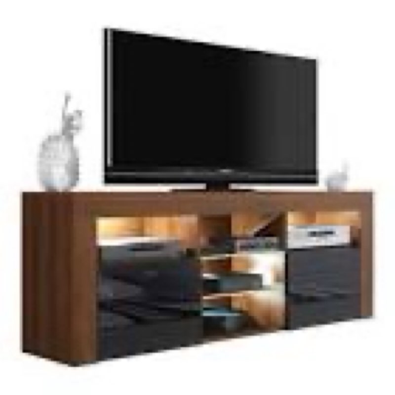 Milano 145 Modern 16-color LED Light TV Stand (incomplete box 1 of 2) 