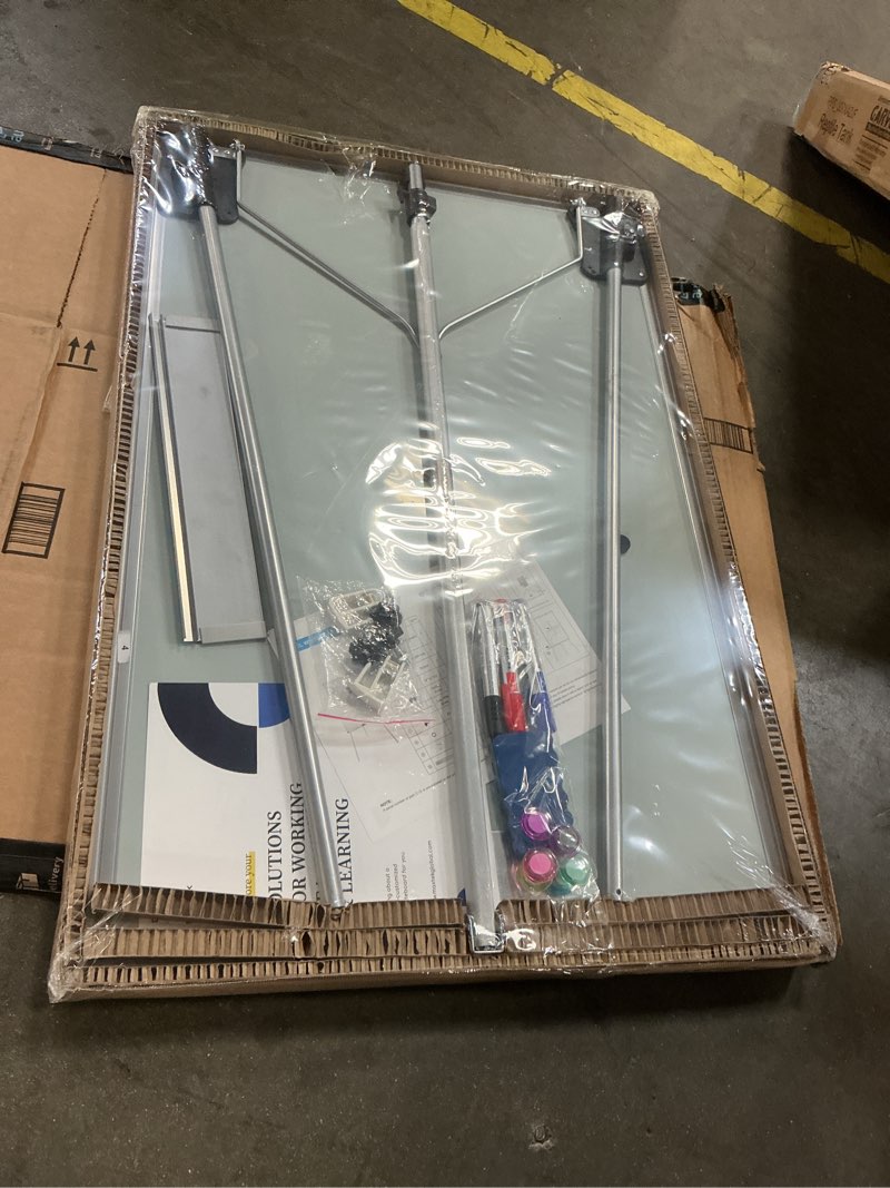 Condition photo showing New/Like New for Easel Whiteboard - Magnetic Portable Dry Erase 36 x 24 Tripod Height Adjustable, 3' x 2' Flipchart Easel Stand White Board for Office (36x24 Gray)