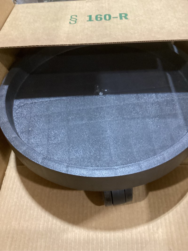 Condition photo showing As Is for 14 Inch Heavy Duty Plant Caddie with Wheels,Rolling Plant Stand Pot Trolley,Wheeled Planter Saucer Tray,Potted Flower Mover Dolly with Casters Round Coaster for Indoor Outdoor