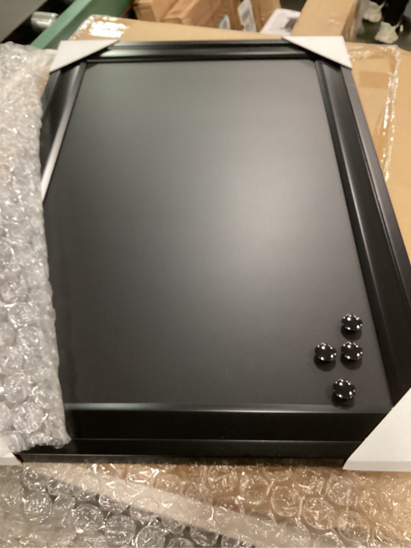 Condition photo showing New/Like New for DesignOvation Bosc Framed Magnetic Chalkboard, 18.5x27.5, Black Black 24"W x 14.5"H