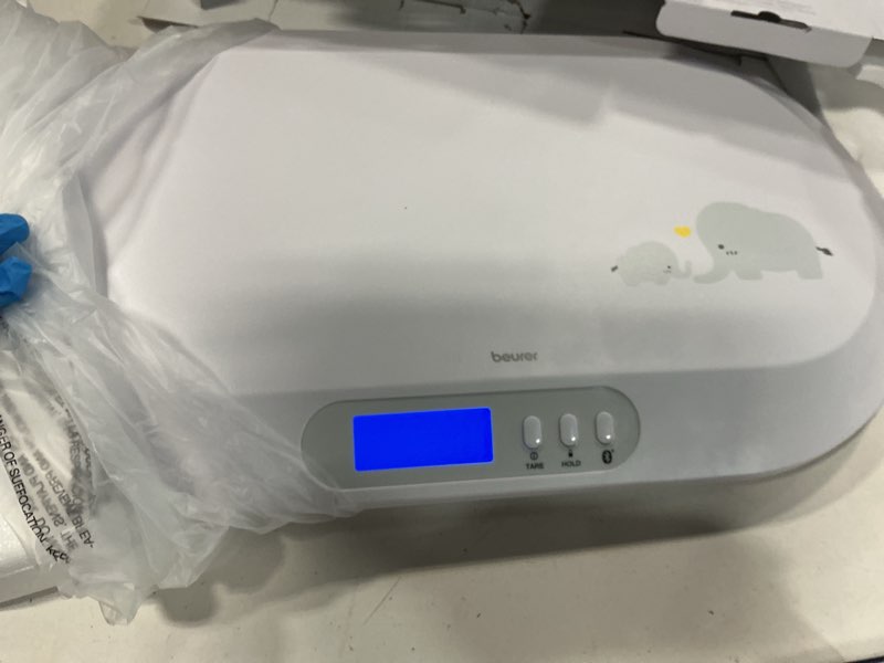 Condition photo showing Good Condition for beurer by90 baby scale, pet scale, digital, with measuring tape, tracking weight with app | for: infant, newborn, toddler /puppy, cat - animals | lcd display, weighs lbs/kg/oz highly accurate baby scale with bluetooth