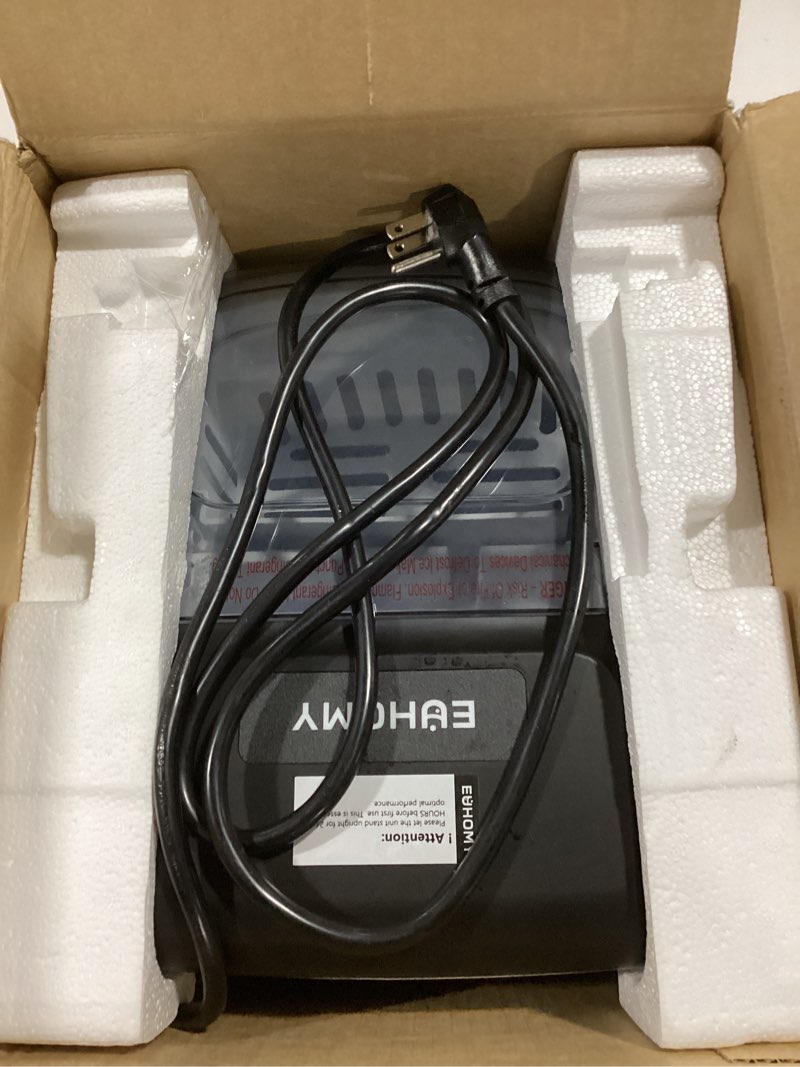 Condition photo showing Good Condition for EUHOMY Ice Maker Countertop, Portable Ice Machine with Carry Handle, 26.5lbs Per Day, 9 Cubes in 6 Mins, Auto-Cleaning, with Basket and Scoop, for Home, Kitchen, Camping, RV (Silver) Stainless Steel Silver 26.5lbs/day