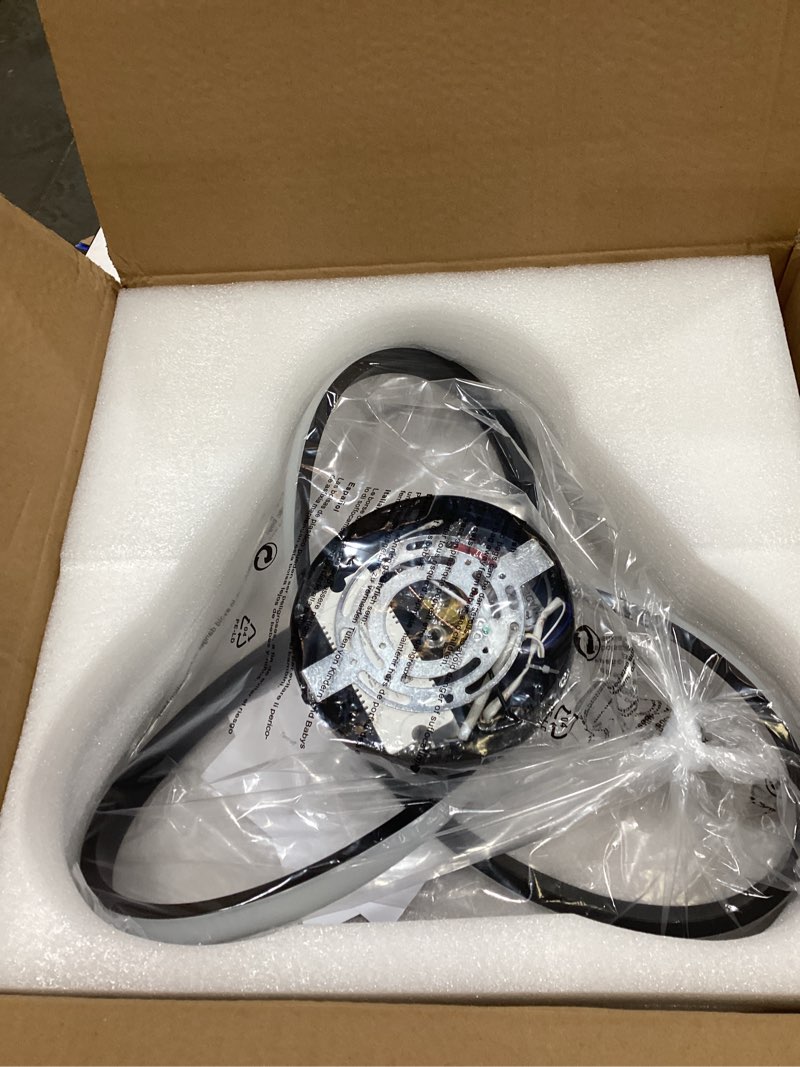 Condition photo showing New/Like New for caneoe modern led ceiling light fixture,42w dimmable flush mount ceiling light with remote black close to ceiling light,3-color ceiling lamp for bedroom living room kitchen dining room office