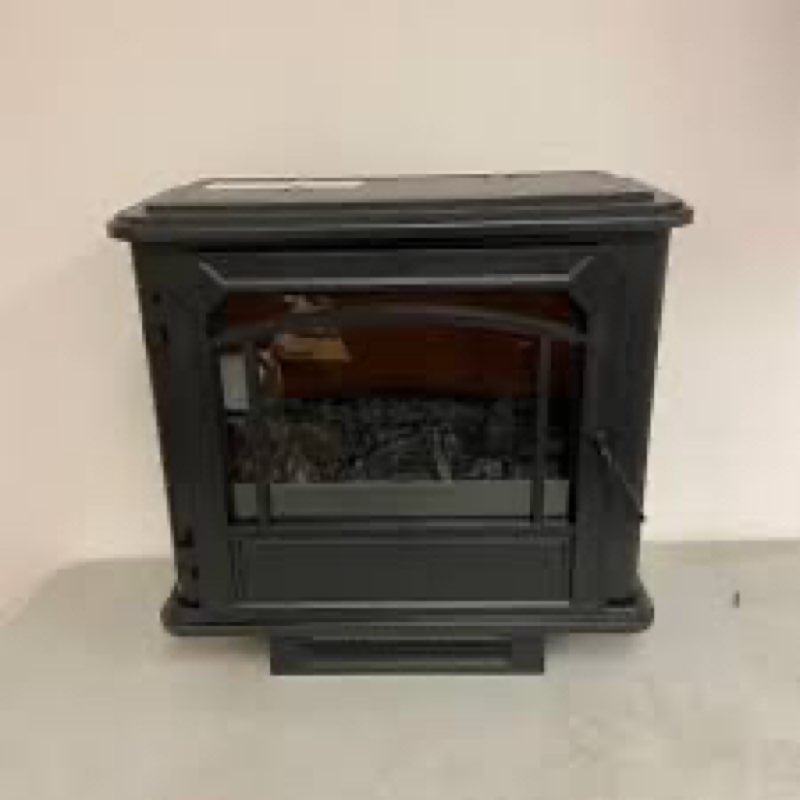 Style Selections W 5200 -BTU Black Metal Flat wall Fan-forced Electric Stove ..