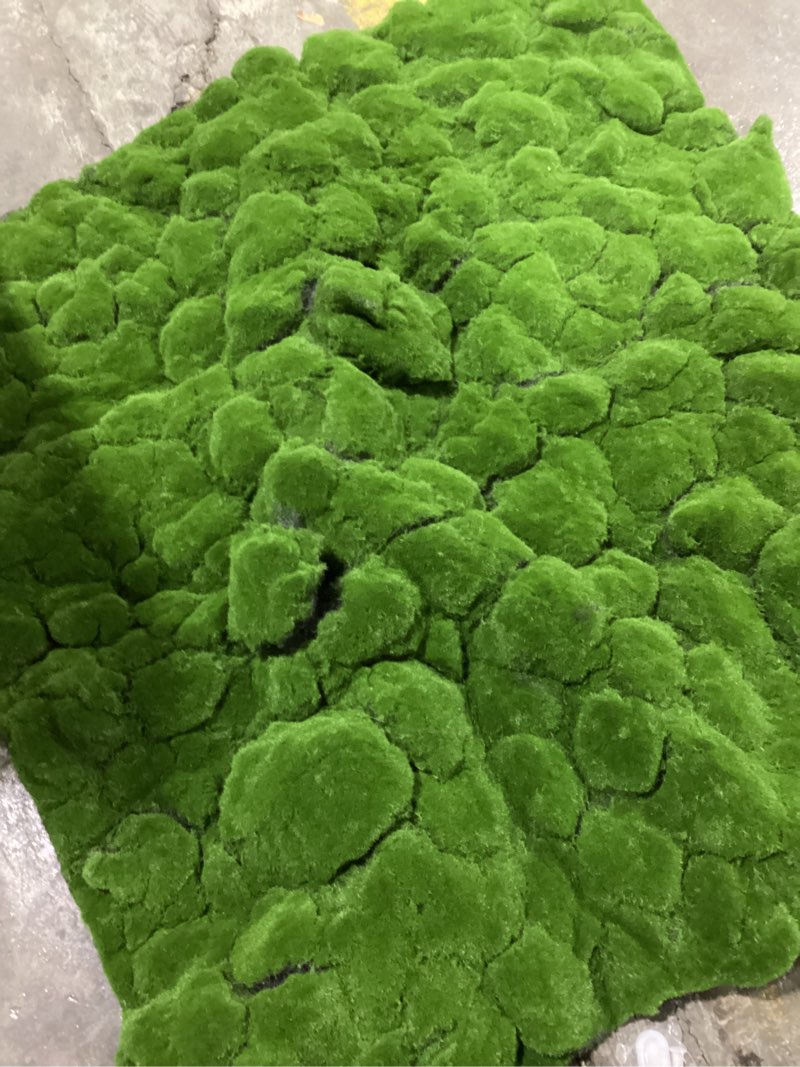 Condition photo showing As Is for Artificial Moss Turf, 1x1m(3.2x3.2ft) DIY Simulation Artificial Moss for Patio, Balcony, Deck, Yard, Art Wall, Florist Decor Green2