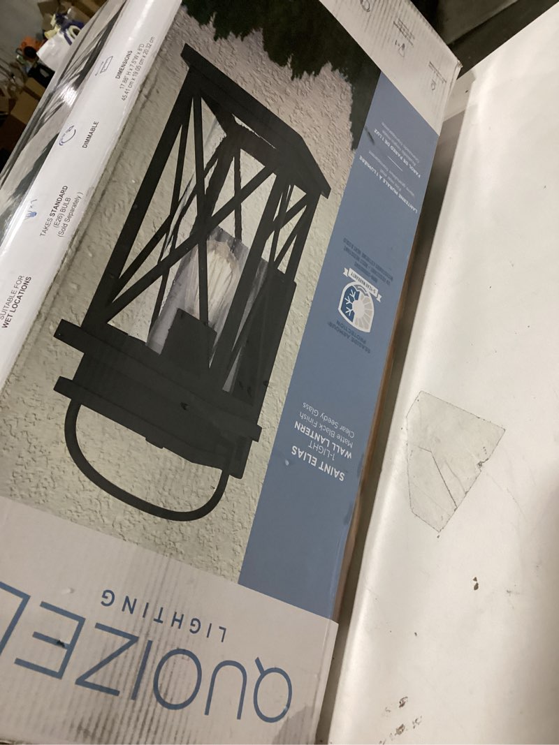 QUOIZEL LIGHTING SAINT ELIAS 1-LIGHT WALL LANTERN 