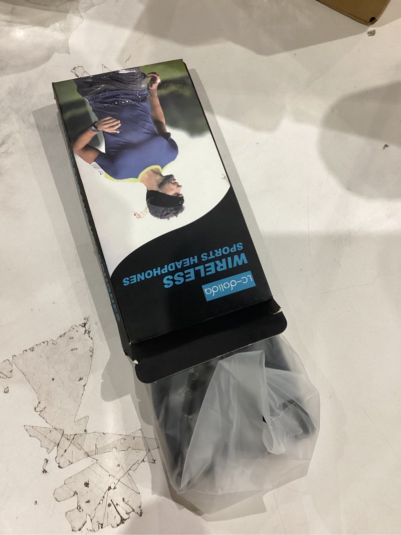 Condition photo showing Good Condition for LC-dolida Sleep Headphones Bluetooth 5.4 Headband, Sports Wireless Earphones with Ultra-Thin HD Stereo Speaker Sweat Resistant Earbuds Sleeping Headphone for Workout Running Cool Gadgets Unique Gifts Black and White