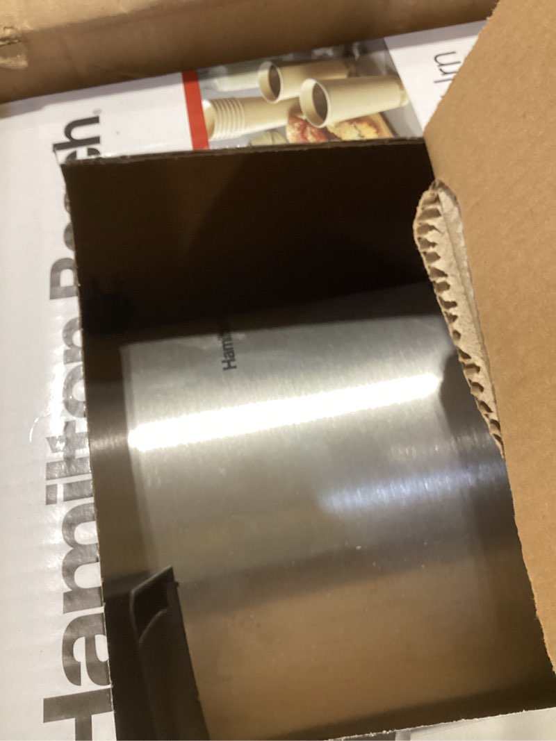 Condition photo showing As Is for Hamilton Beach - Coffee Urn - Silver