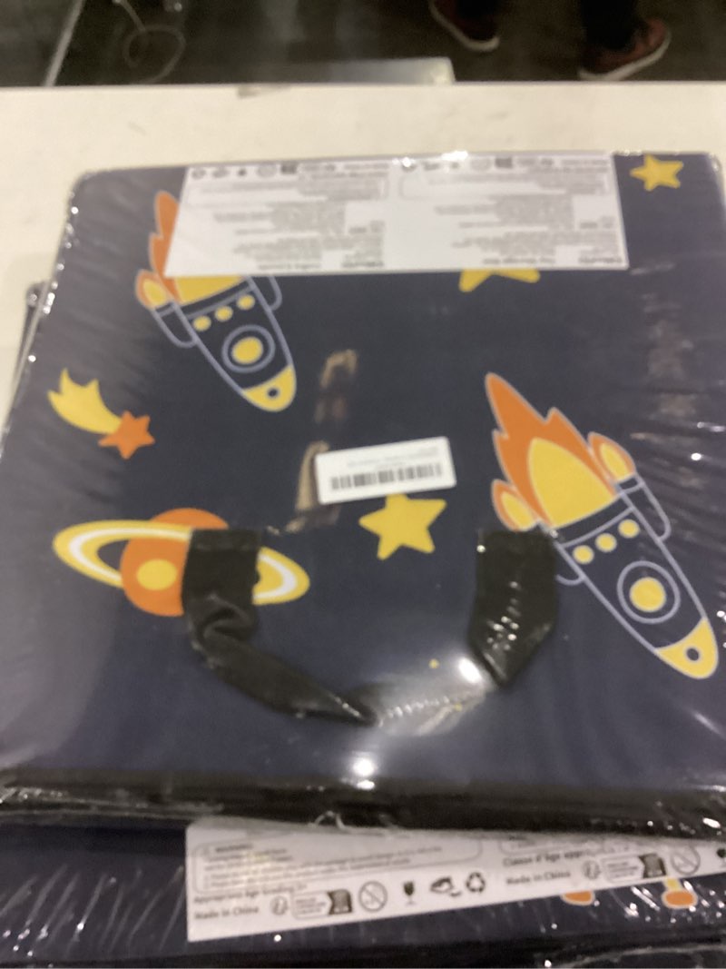 YOHOOLYO 2 In 1 Toy Storage Play Mat, Storage Box for Kids Children Space Adventures Design,Nursery,