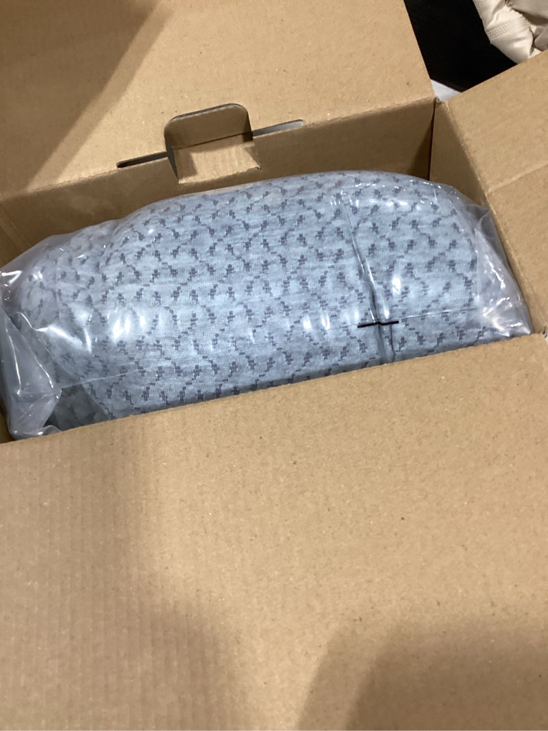 Condition photo showing New/Like New for demelon cervical neck pillows for pain relief sleeping, high-density memory foam pillow neck for bolster support and shoulder relaxer, decompression devices orthopedic roll pillow for bed office grey 1 pack neck pillow