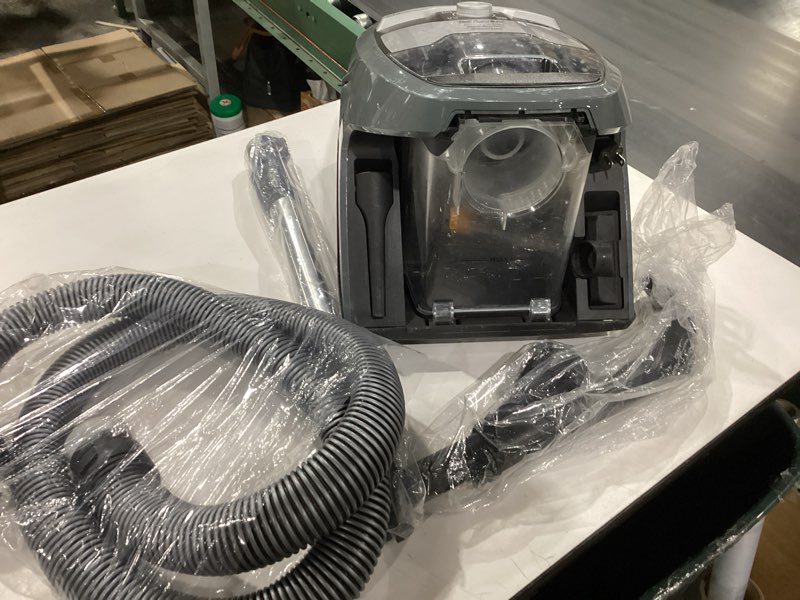 Condition photo showing As Is for miele blizzard cx1 pure suction bagless canister vacuum cleaner with allteq universal floorhead and parquet twister floorhead, 1200 w, graphite gray – 10829430 graphite grey pure