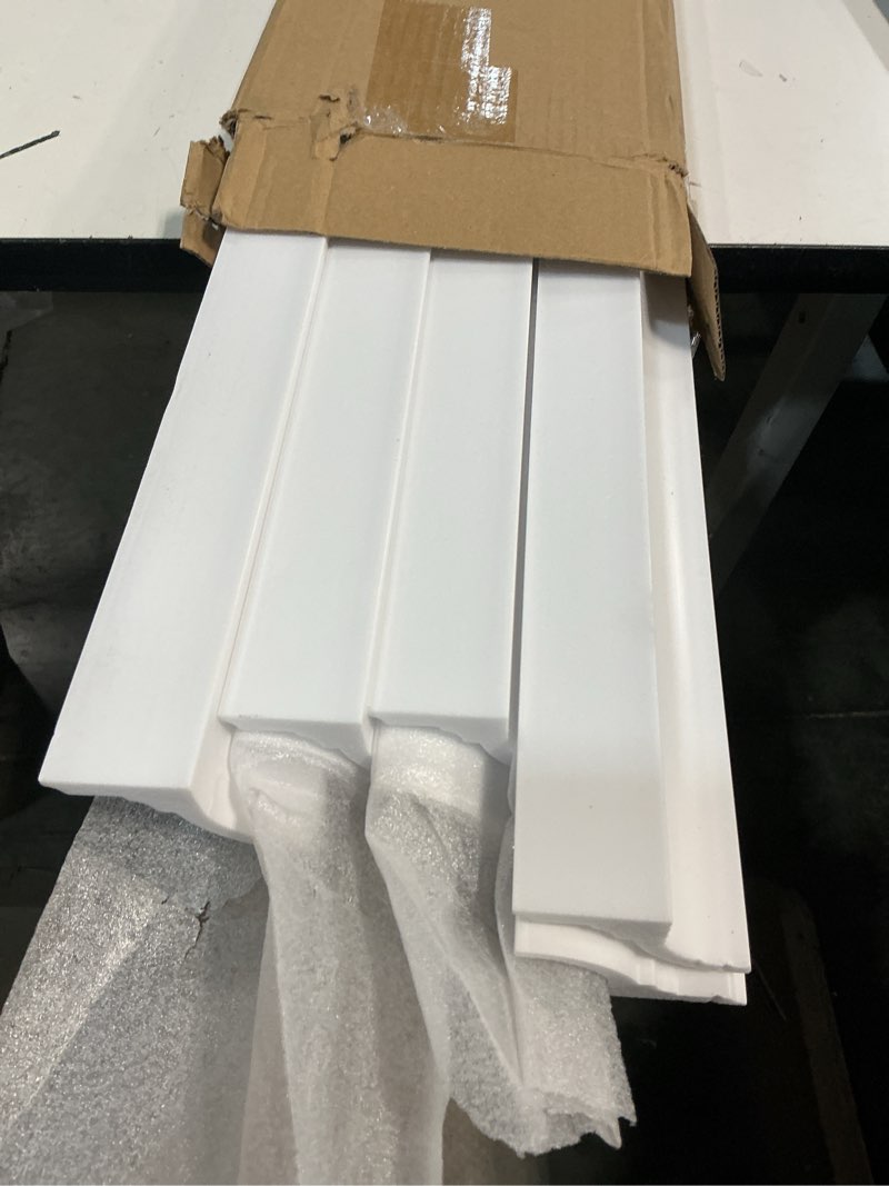 Condition photo showing As Is for (Similar)10-Pack 39.37?(Total 32.8 Ft) White Ceiling Crown Molding Trim with LED Duct Kit Decorative Ceiling Crown Moulding Trim,Installed with Glue (Not Included)