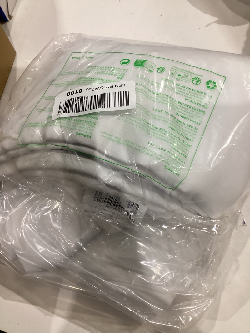 Condition photo showing As Is for nicetown white 100% blackout lined curtains, 2 thick layers completely blackout window treatment thermal insulated drapes for kitchen/bedroom (1 pair, 70 inches width x 63 inches length each panel) pure white 70"w x 63"l (pack of 2)