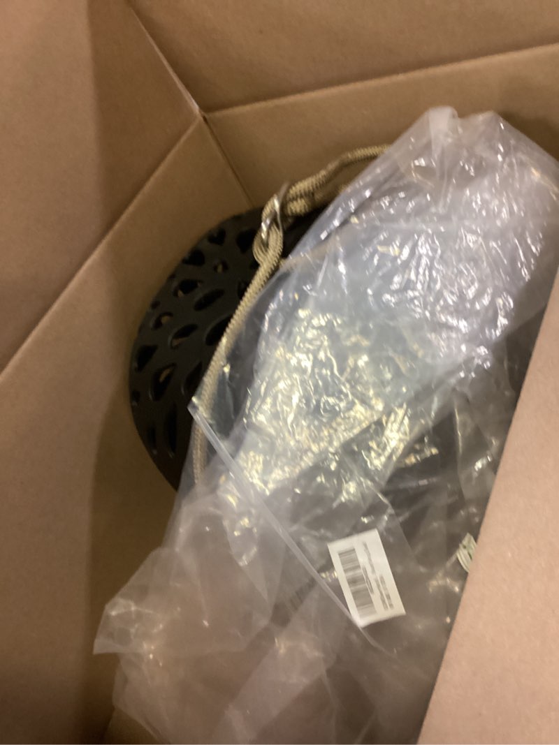 Condition photo showing Good Condition for SELEWARE Heavy-Duty High Back Full Bucket Toddler Swing Seat with Locking Carabiners and Adjustable Rope, Cute Elephant Shape Design, 600LB Weight Limit (Bucket Swing, Black) Black Bucket Swing