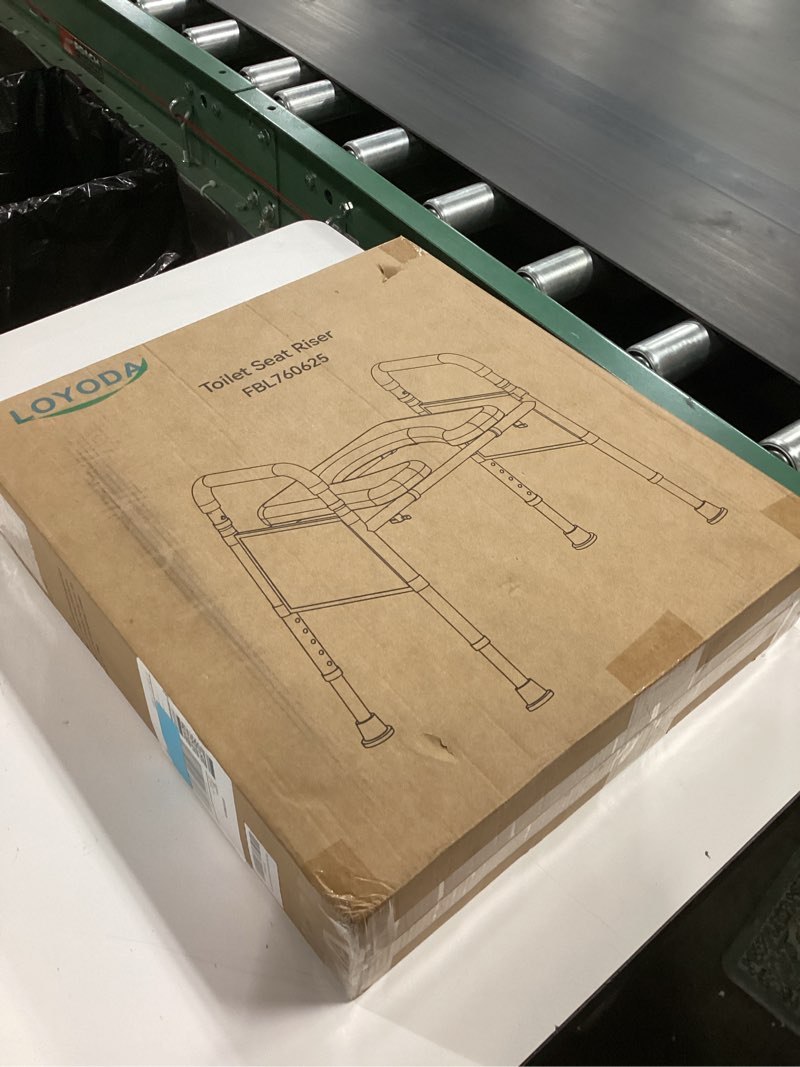 Condition photo showing New/Like New for Toilet Seat Risers for Seniors, Removable Padded Raised Toilet Seat with Handles, Easy to Clean Adjustable Height Toilet Riser, Handicap Elevated Seat 400lb, Fits Any Toilet