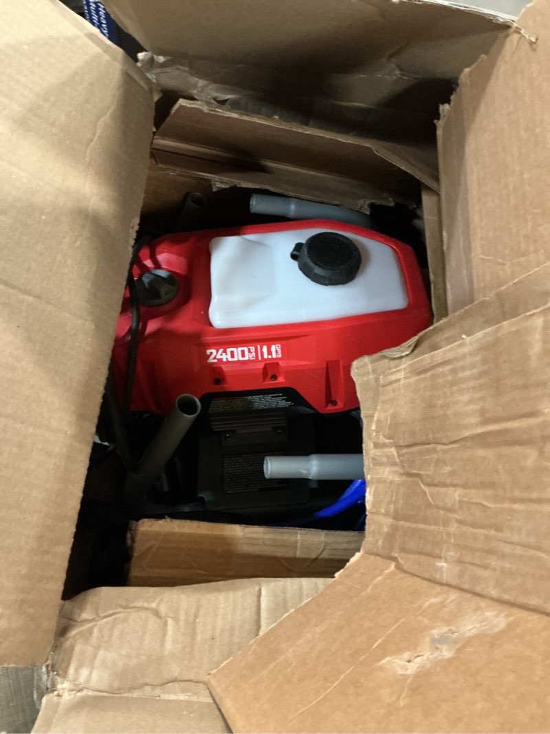 Condition photo showing As Is for craftsman electric pressure washer, cold water, 2400-psi, 1.1-gpm, corded (cmepw2400)