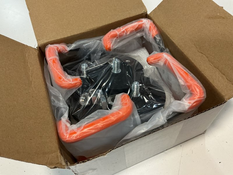 Condition photo showing Good Condition for mutuactor magnetic hooks,4pack strong heavy duty magnet hook for hanging,non-slip rubber coated utility magnetic hooks for storage garage tools power drill driver tool chest locker(orange) 2.6in magnet m red hooks 4pcs