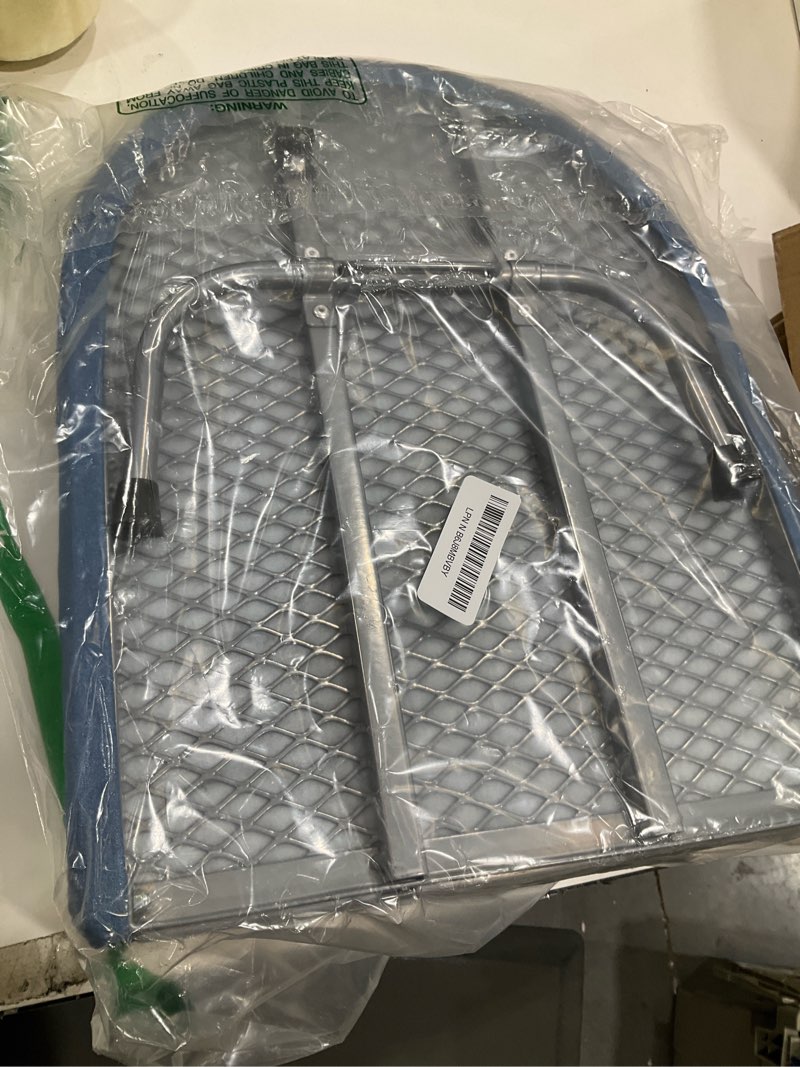 Condition photo showing Good Condition for Metal Foldable Iron Board with Iron Holder, RAINHOL Small Ironing Board Tabletop with Heat Resistant Cover, 31x12 Mini Compact Ironing Table for Dorms, Aprtment, Blue Blue With Holder