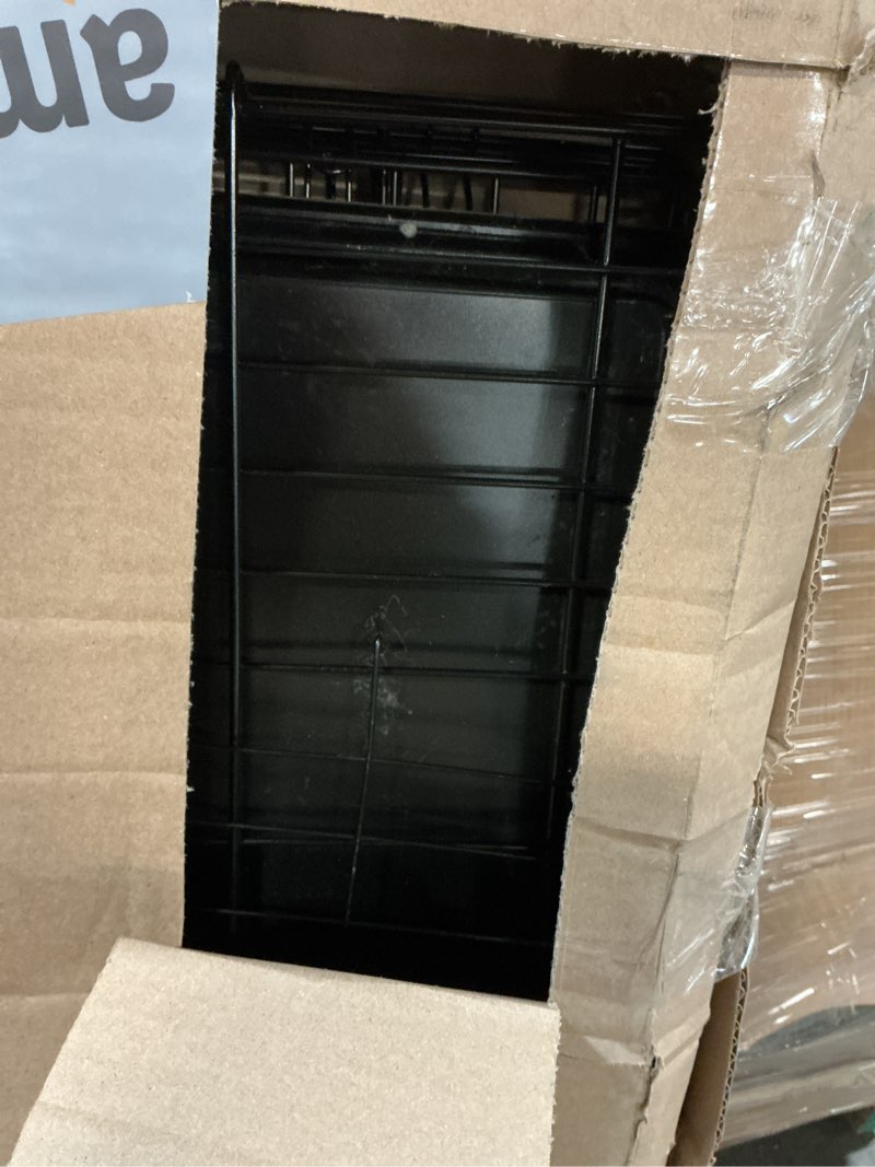 Condition photo showing As Is for MidWest Homes for Pets 36-Inch iCrate Folding Dog Crate with Divider Panel, Leak-Proof Tray & Secure Latches – Metal Wire Kennel for Medium Large Breeds – Portable, Durable & Easy to Assemble 36.0"L x 23.0"W x 25.0"H Single Door