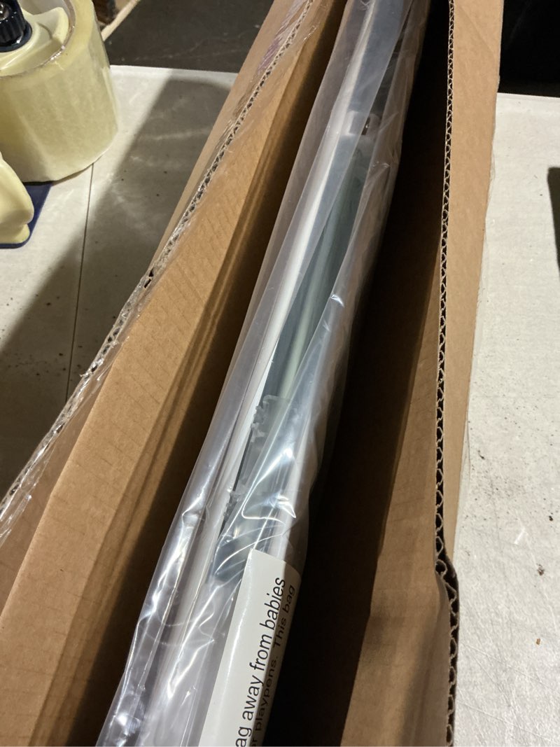 Condition photo showing As Is for lazblinds no tools no drill cordless cellular shades, top down bottom up (tdbu) honeycomb shades for home, light filtering thermal insulation blinds for windows, 42.5" w x 72" h, white light filtering - white 42.5" w x 72" h