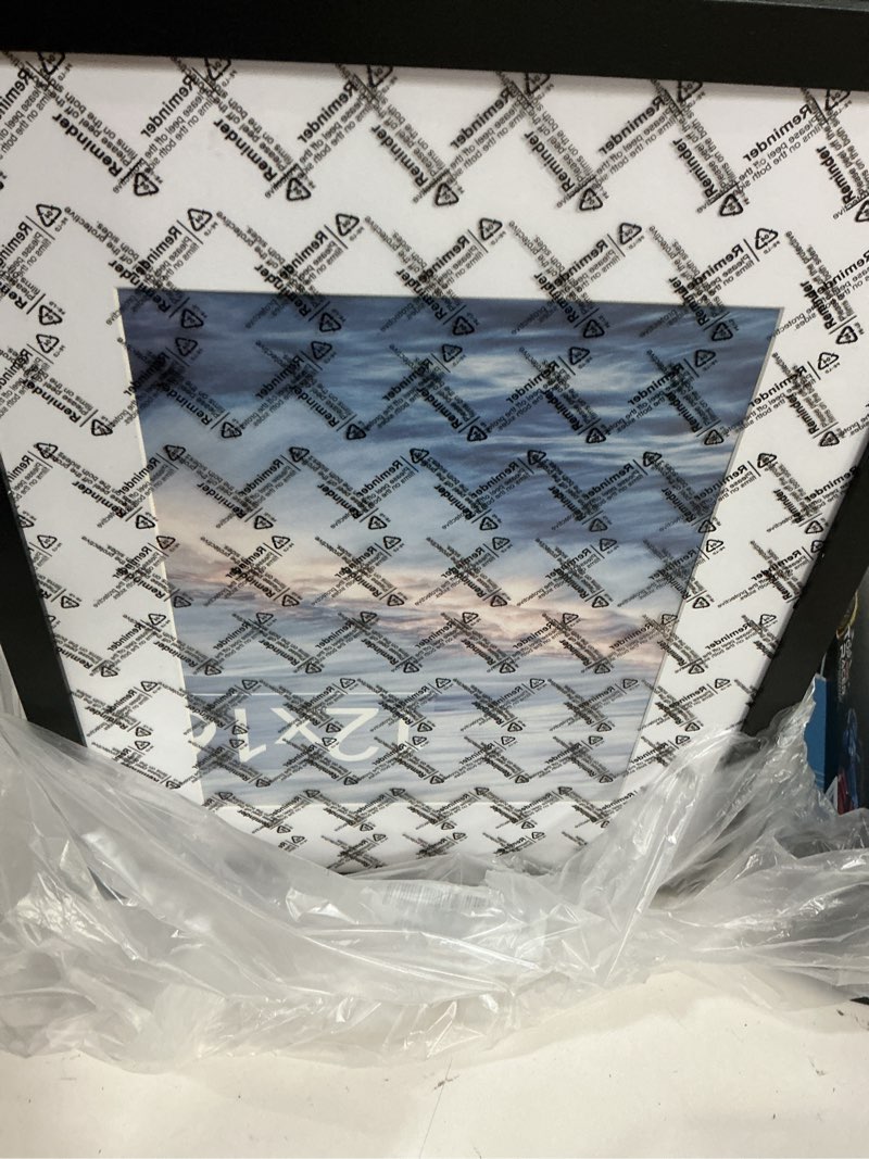 Condition photo showing Good Condition for 12x16 picture frame sef of 10, display pictures 8.5x11 with mat or 12 x 16 without mat, photo frame collage for wall gallery decor, wall mounted, black black 12x16