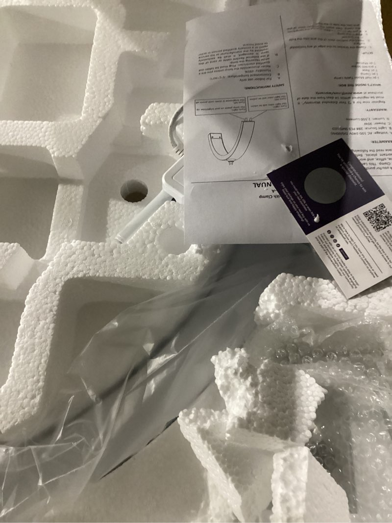 Condition photo showing Good Condition for Neatfi Half Moon LED Table Lamp for Estheticians – 2,500 Lumens | CCT Dimming, 5 Light Modes | Swing Arm | Professional Task Lamp for Nail Art, Facials, Threading, Tattoos (With Base and Clamp, White)