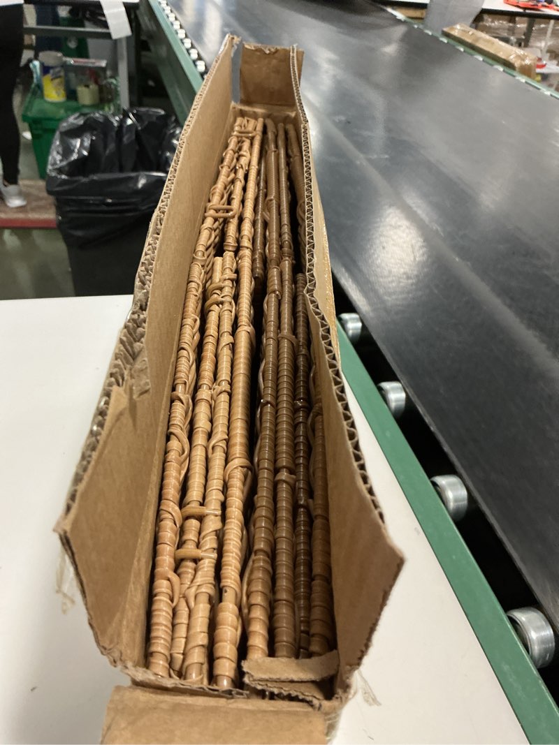 Condition photo showing Good Condition for 10.5 x 10.5 in Plastic Wicker Baskets for Cube Storage, Collapsible Square Wicker Storage Basket Set of 3, Rattan Storage Cube, Square Baskets for Shelves - Khaki