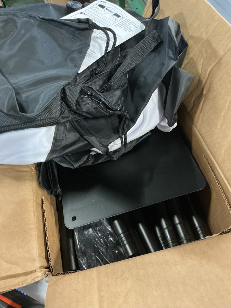 Condition photo showing Good Condition for 120inch projector screen with stand: portable projector screen outdoor indoor front/rear16:9 4k hd with carry bag, sandbag - lightweight movie screen for backyard, camping, theater sku-tymb-120