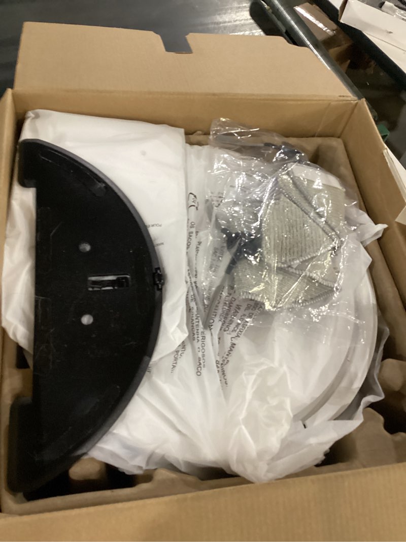 Condition photo showing New/Like New for (not tested)bagotte robot vacuum and mop combo, white 6000pa robotic vacuums with mapping, lidar navigation,automatic self-recharging, 2.4g wifi/app/alexa/remote control for pet hair,hard floor,carpet onyx