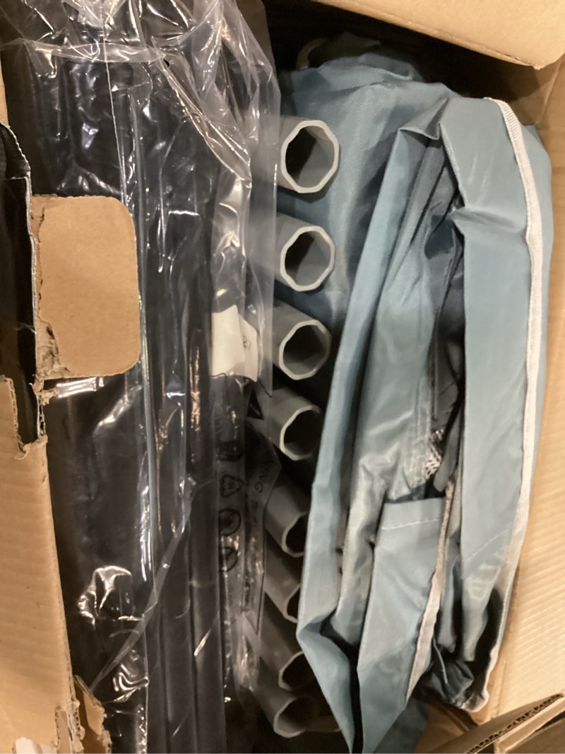 Condition photo showing Good Condition for 42x42x26 Inch Puppy Playpen with Cover, Dog Playpen for Puppies or Small Dogs, Pet Playpen for Indoor & Outdoor, Sturdy DogPen with Thickened Fabric, High-Strength Nylon Wire Mesh, Green Bluish Green 42x42 IN WIth Cover