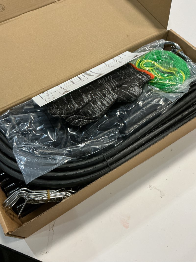 Condition photo showing item condition for Garden Cucumber Trellis for Climbing Plants Outdoor, 65 x 48 inch U-Shaped Garden Arch Trellis, Pea Tomato Cucumber for Raised Bed, 120x160-BLK 65"W x 48"H-Black