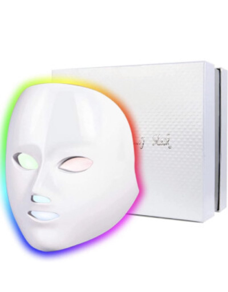 led face mask light therapy 7 colors led facial mask at home skin rejuvenation