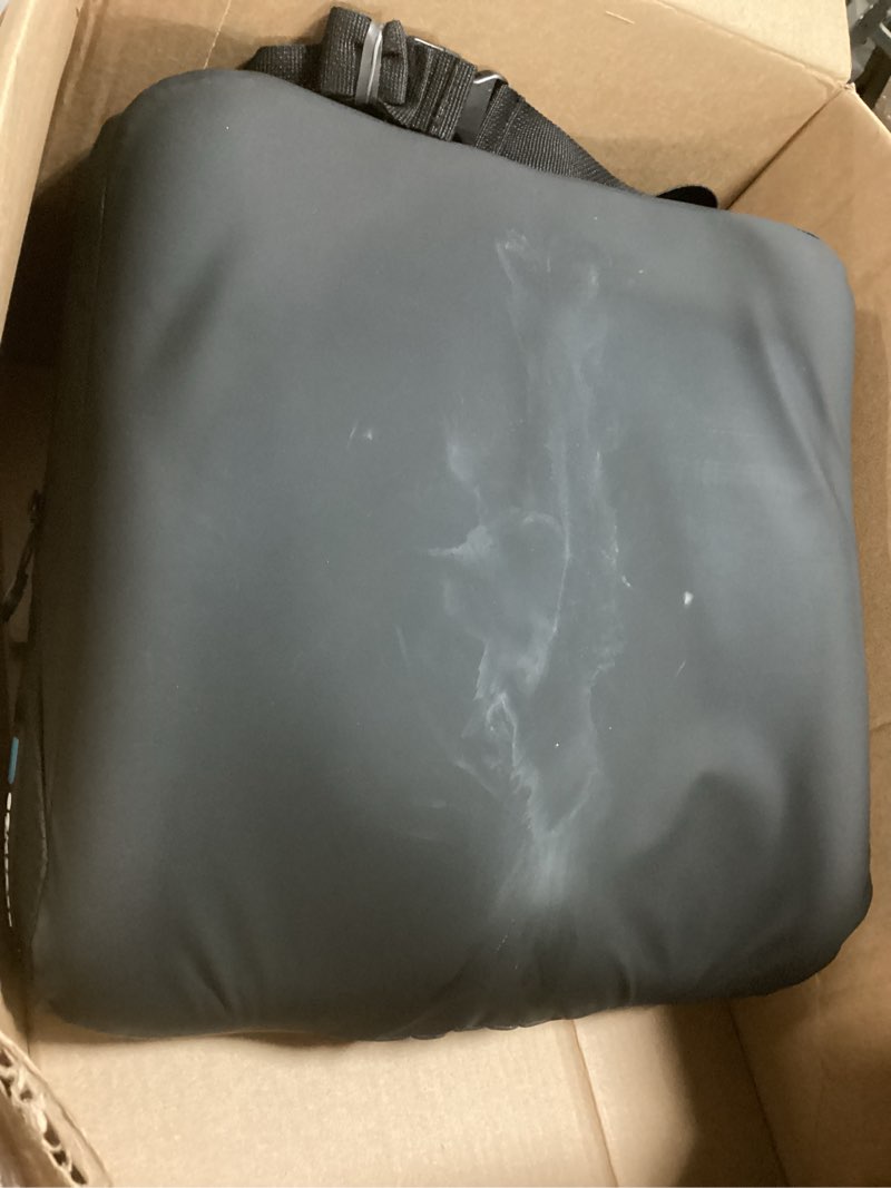 Condition photo showing As Is for Saddle Wedge Wheelchair Cushion Size: 18" x 18", Gel: Yes