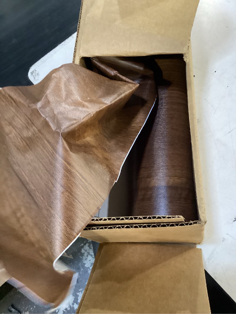 Condition photo showing Good Condition for dark brown wood grain contact paper thick walnut wood wallpaper peel stick black walnut wood look wall paper removable adhesive waterproof wall covering decoration countertop table counter vinyl wrap 16" x 118"