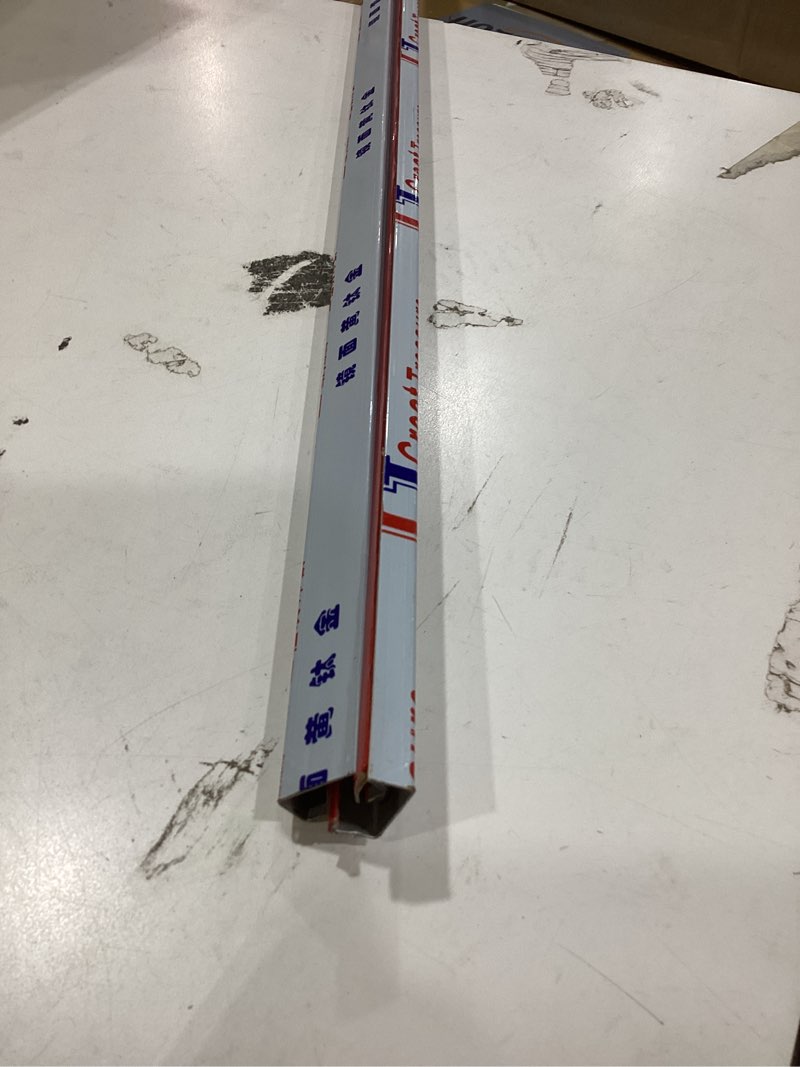 Condition photo showing Good Condition for stainless steel management raceway of cables, 2-pack 39.37in metal cable condenser, self-adhesive wire cord hider, no screws no drill on wall cable cover channels for floor home office kitchen (3 × l39.37in) l118in × w0.79in × h0.39in mirror gold
