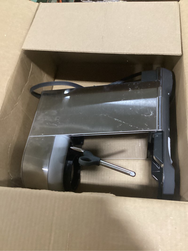 Condition photo showing As Is for breville bambino espresso machine bes450bss, brushed stainless steel
